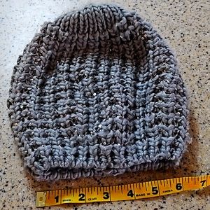 **Clearance** slouch hat gray with sparkle accents